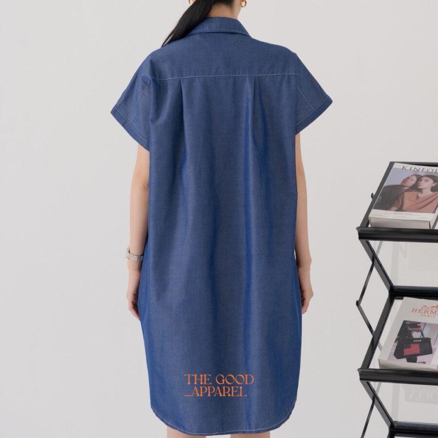 Lisa Denim Shirt Dress - Image 3
