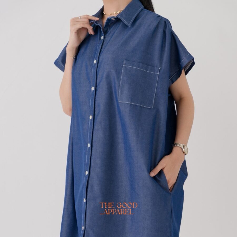 Lisa Denim Shirt Dress - Image 2