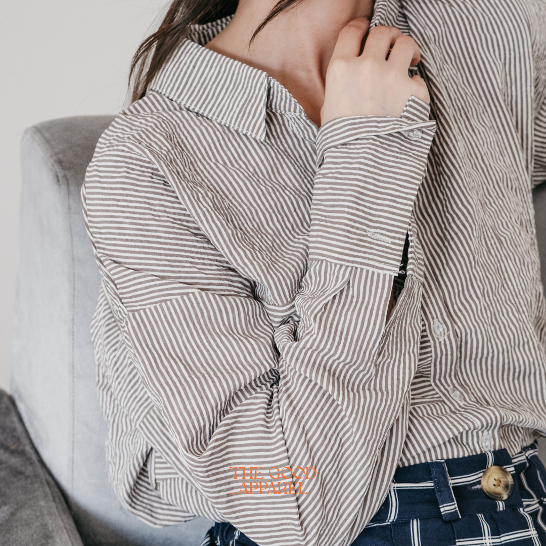 Alaia Stripes Ironless Blouse - Image 2