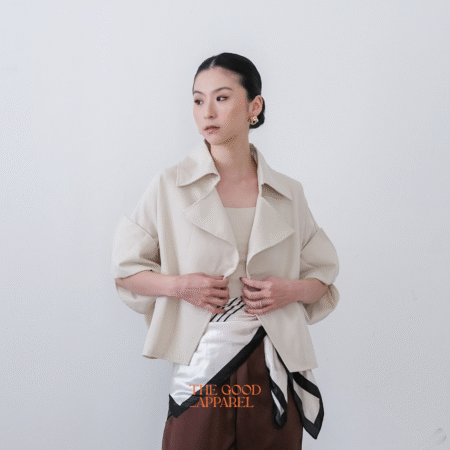 Arche Semi Wool Cropped Outer