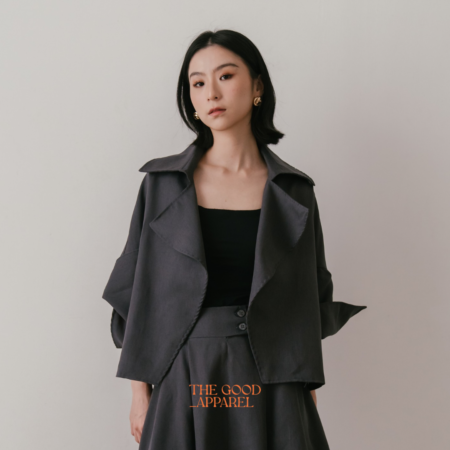 Arche Semi Wool Cropped Outer