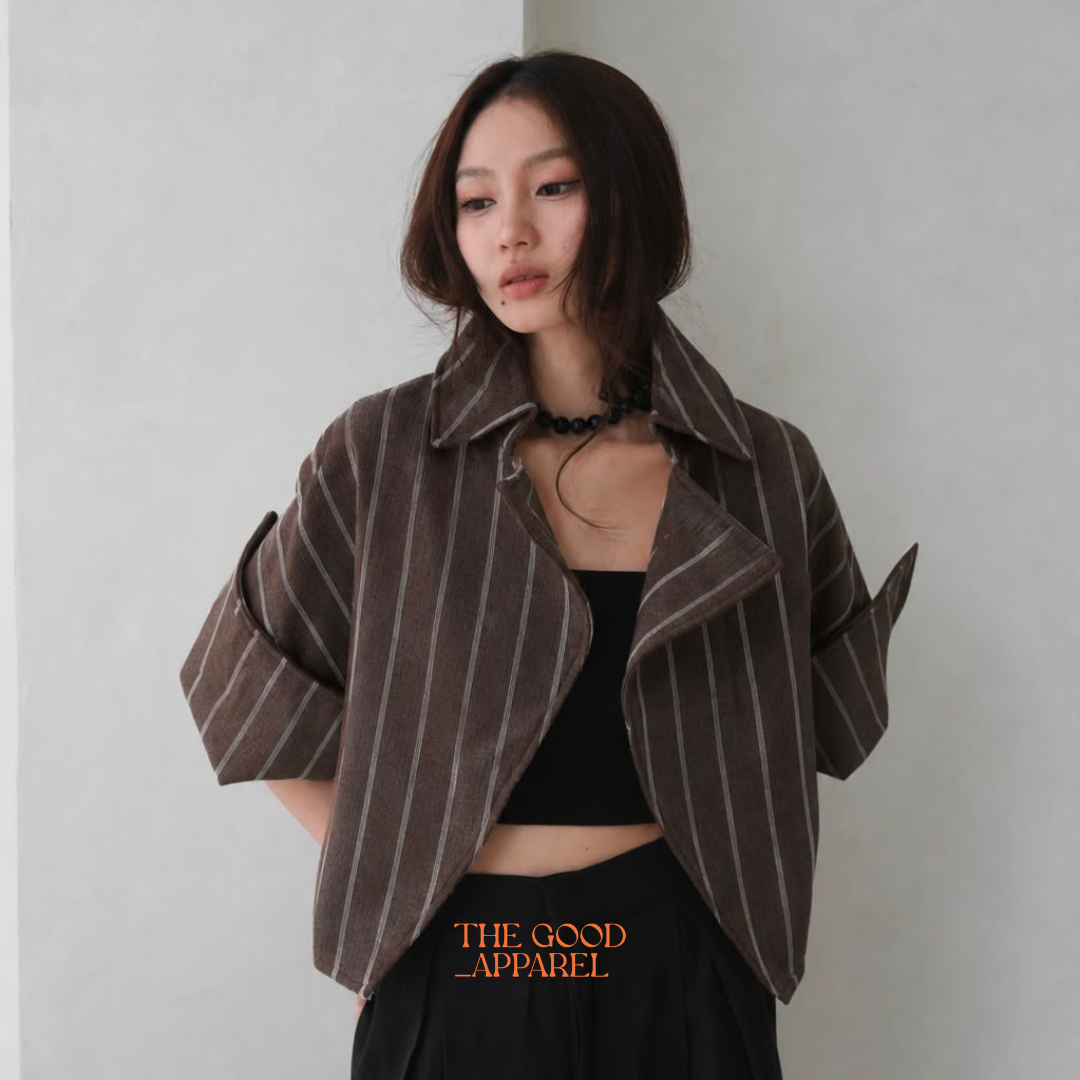 Arche Stripes Cropped Outer